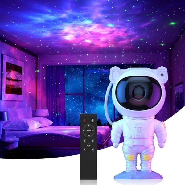 Astronaut Galaxy Projector – Remote-Controlled Starry Night Light - Image 2